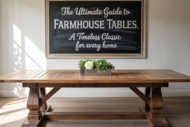 The Ultimate Guide to Farmhouse Tables: A Timeless Classic for Every Home